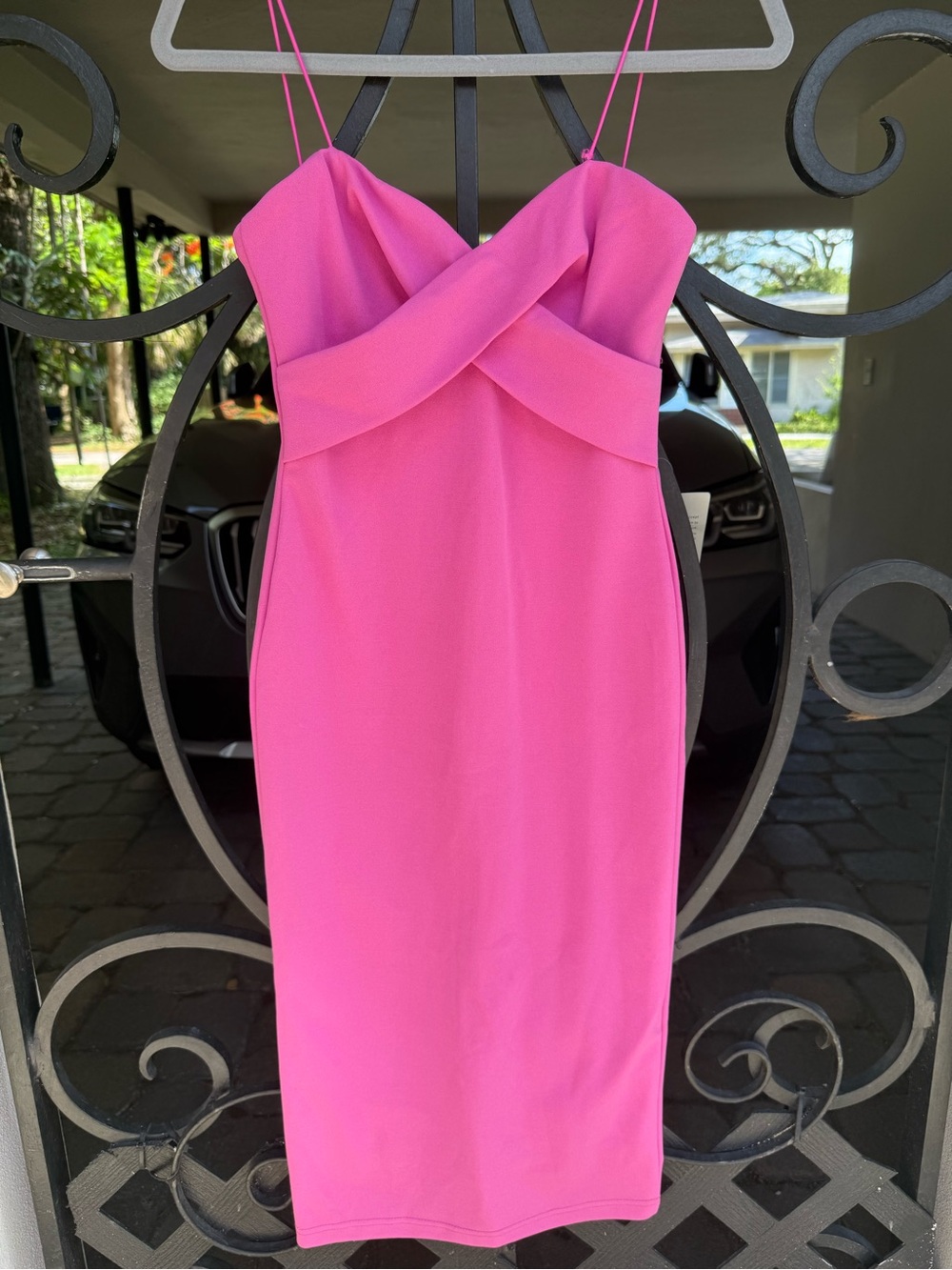 Pink Spaghetti Strap Midi Dress  Sm.  Love X Design from Nordstrom.  New w/tags